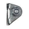 RK716XX12 / HANGER WITH BOLT (zinc-coated steel) - 4 mm thick plate, bolt Ø 12 mm
